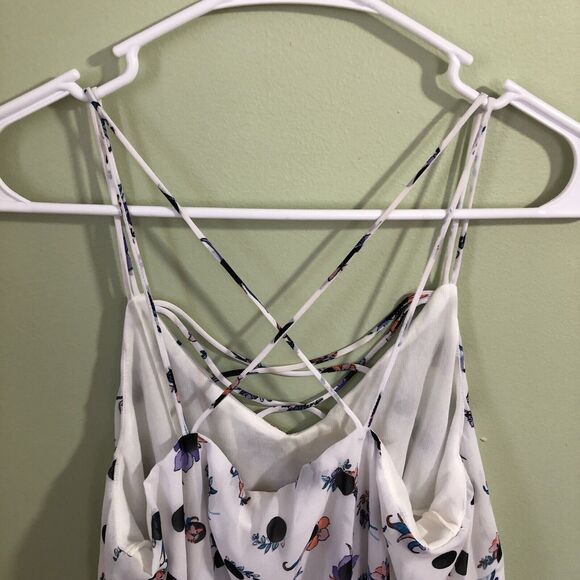 Japna Women's Halter Top Floral/Polka Dot Pattern Style 14682 Size Large - Picture 5 of 5